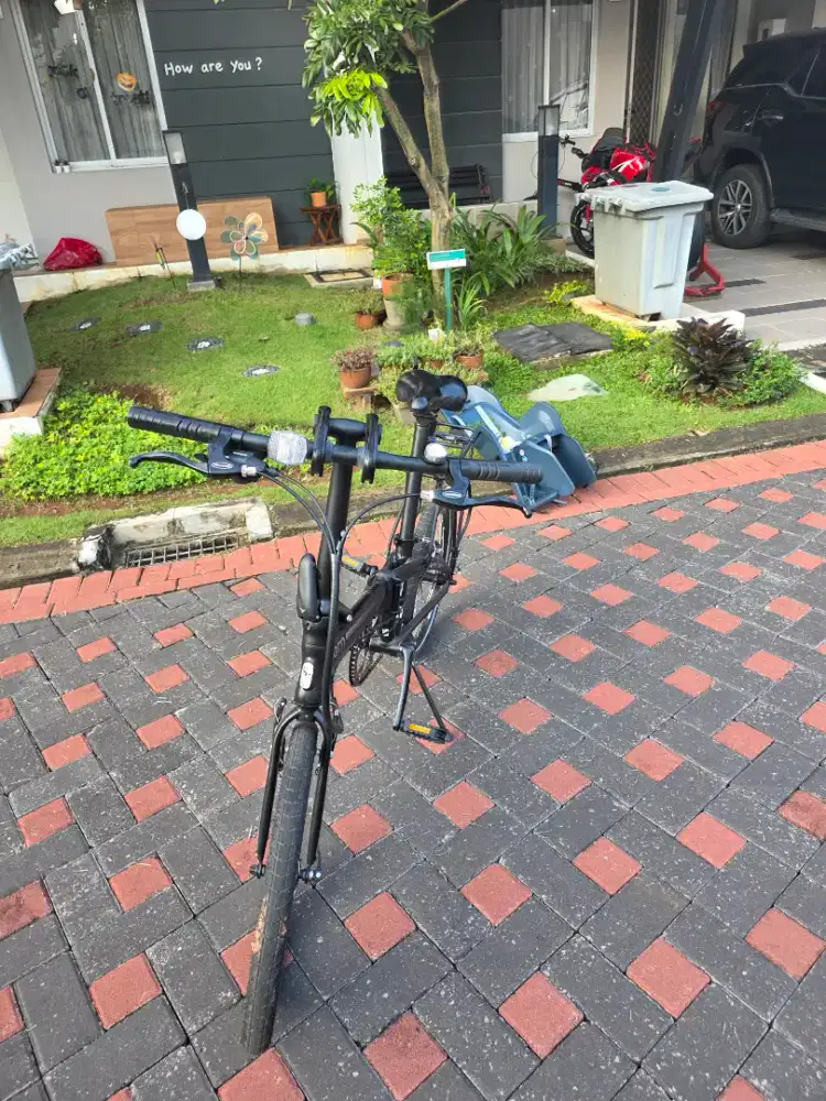 Tern Link D8 sepeda lipat 20 inch, bonus boncengan anak