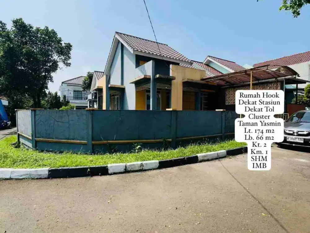 Dijual Rumah Hook Dalam Cluster Di Dekat Stasiun Dekat Tol Di Taman Yasmin