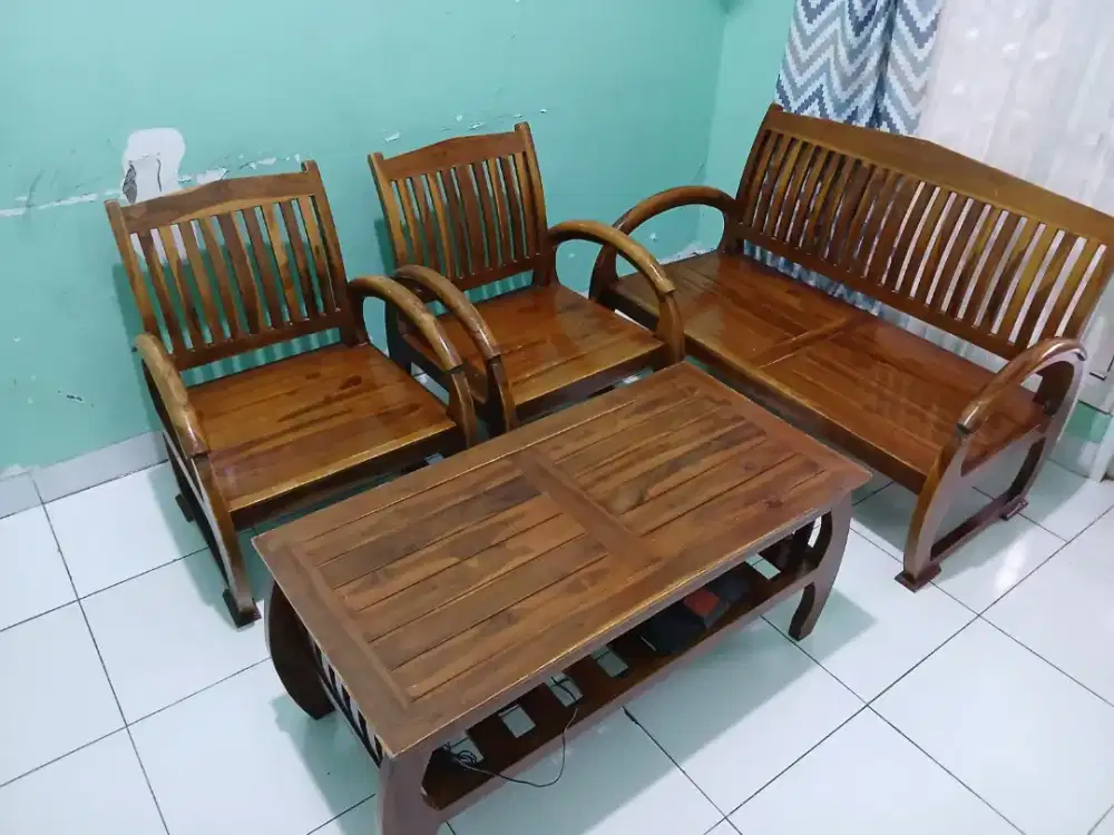 Kursi Tamu Kayu Jati - Sedan