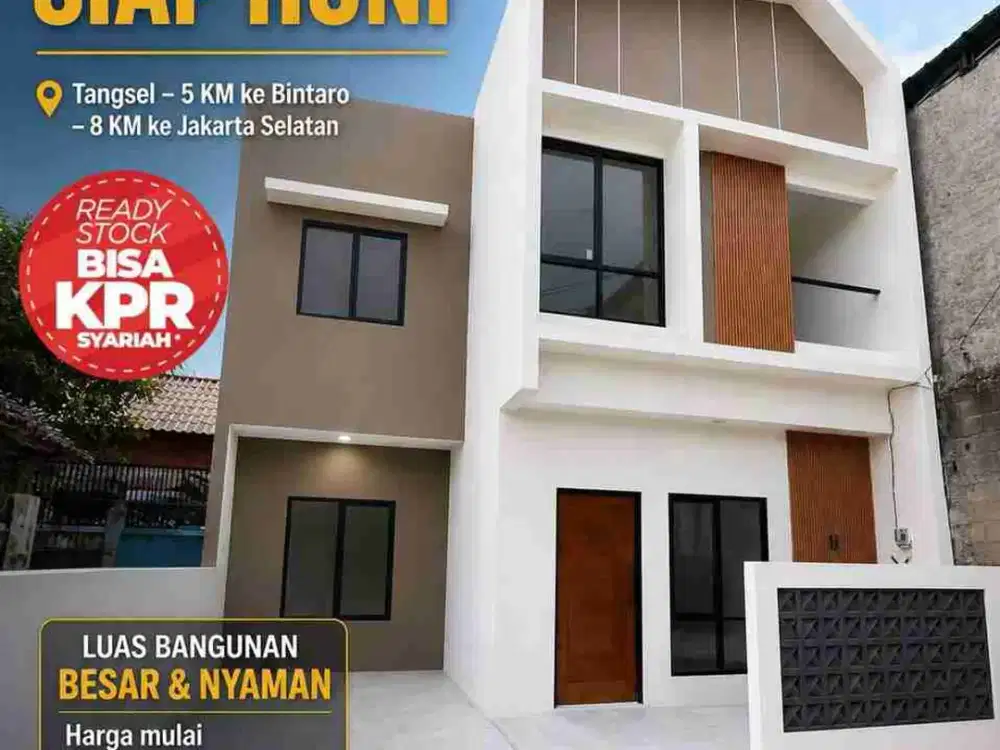 Jual Rumah Baru Siap Huni Di Bambu Apus Jakarta Timur dekat Ciputat & Jaksel, Murah