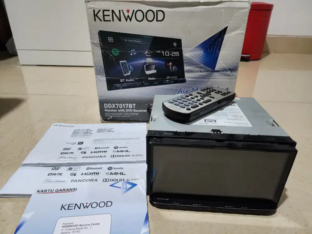 Head Unit Kenwood DDX-7017BT DVD Double Din