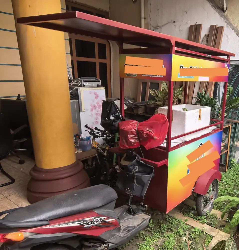 Motor gerobak buat usaha makanan