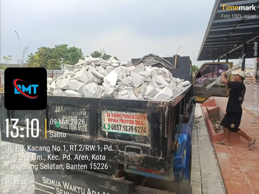 Jasa buang puing limbah proyek