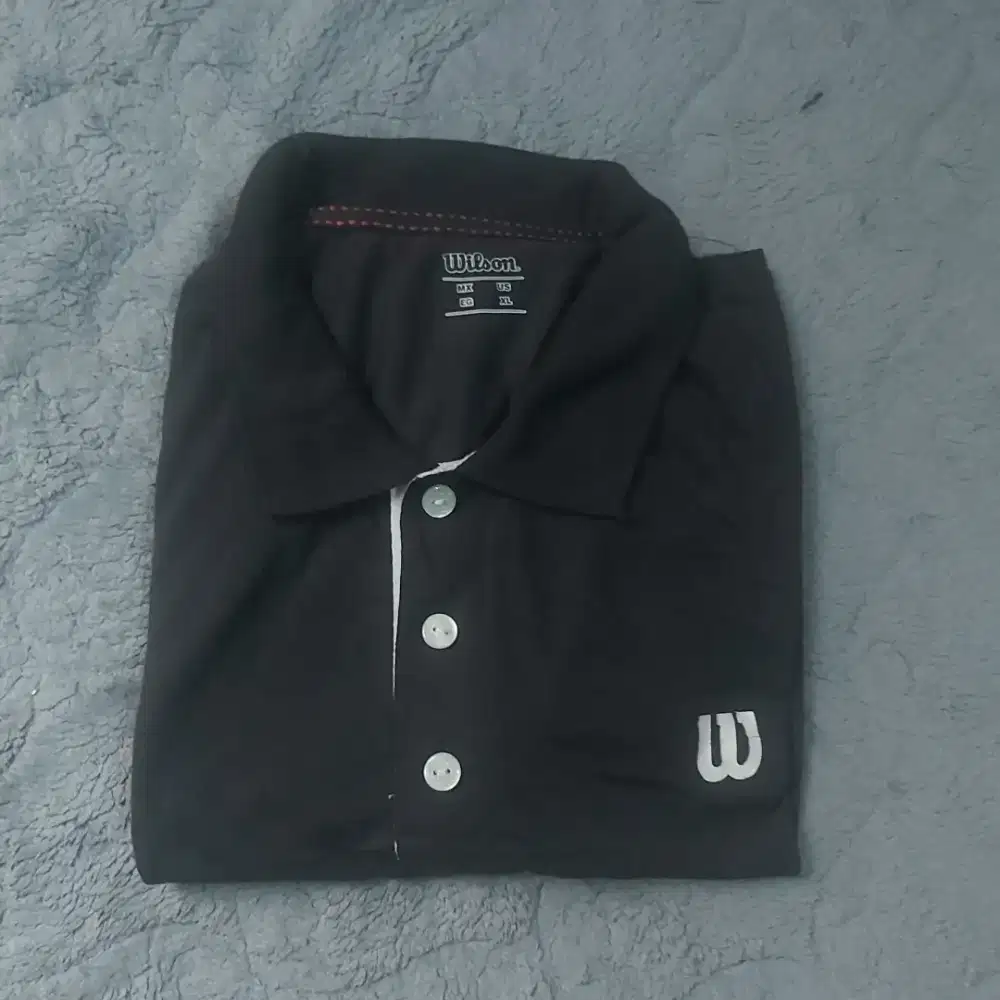 Preowned Wilson Original Shirtwarna Hitam,mulus,size:XL.