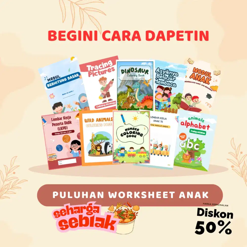 WORKSHEET DIGITAL UNTUK ANAK TK PAUD