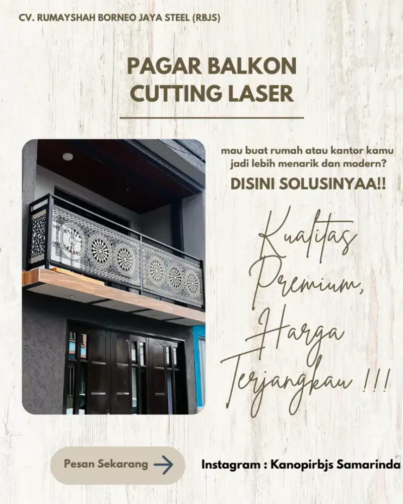 Pagar Balkon Cutting Laser