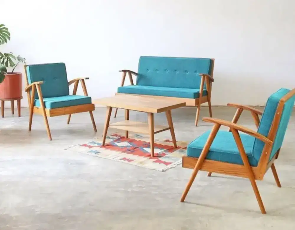Set kursi tamu jengki retro klasik KAYU JATI