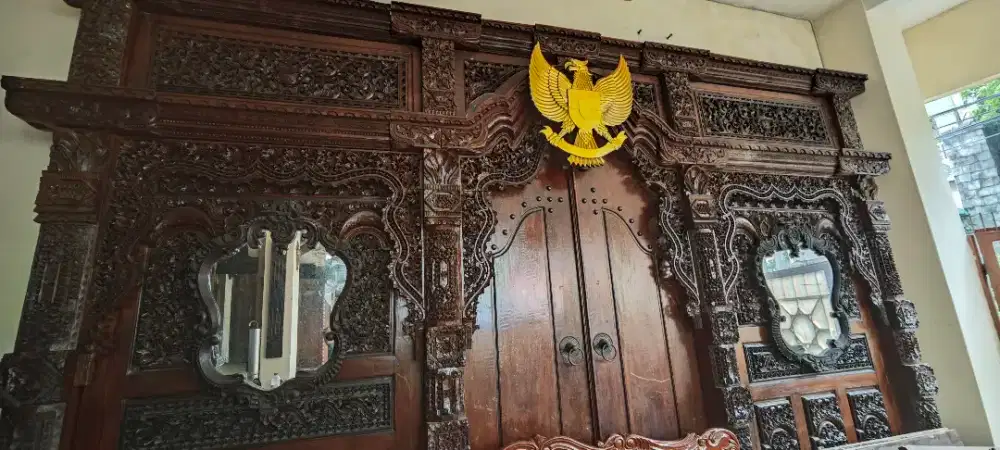 Gebyok Antik 5 Meter full Jati asl jepara model kudusan