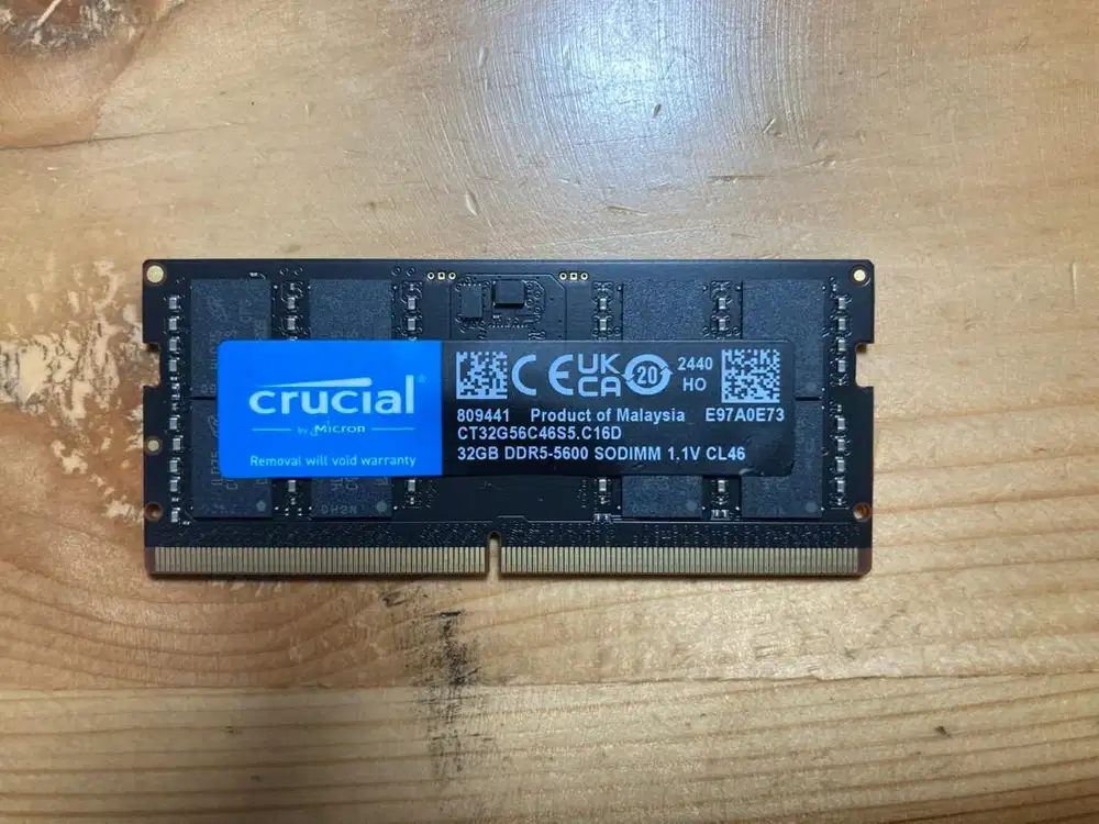 MEMORY RAM DDR5 5600 32GB SODIMM LAPTOP NOTEBOOK