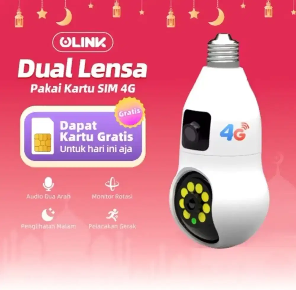 Cctv 2 lensa indor 4G