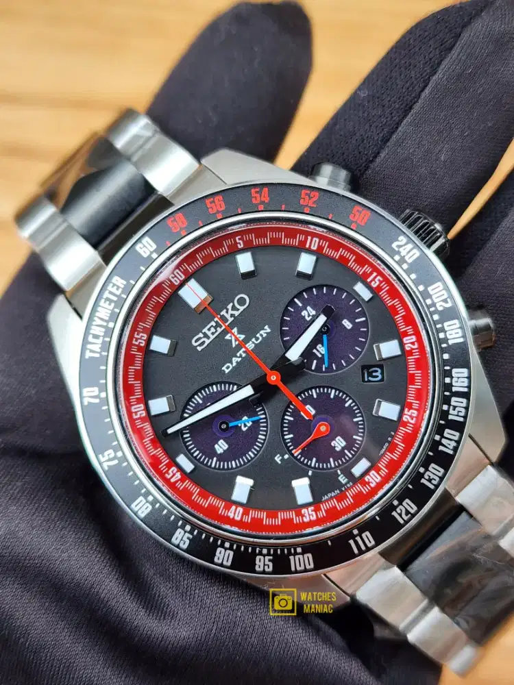 Jam Tangan Limited Original Seiko X Datsun SBDL121 Chrono JDM Fullset