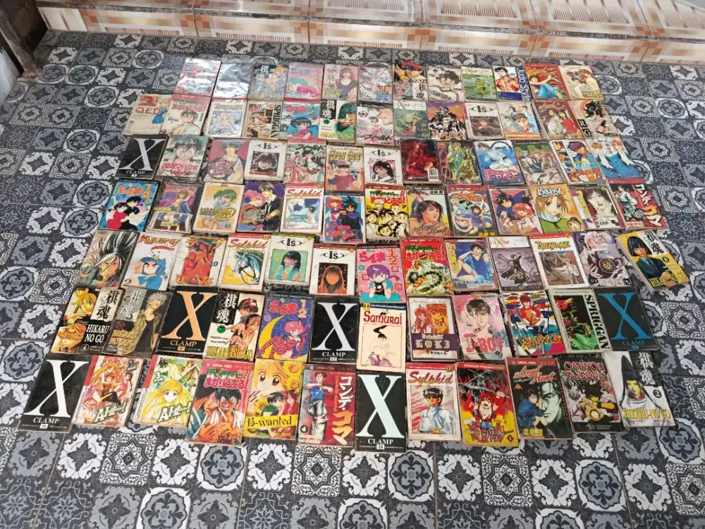 Jual Borongan Manga Anime Bekas ±88 Buku – Hikaru no Go & Lainnya