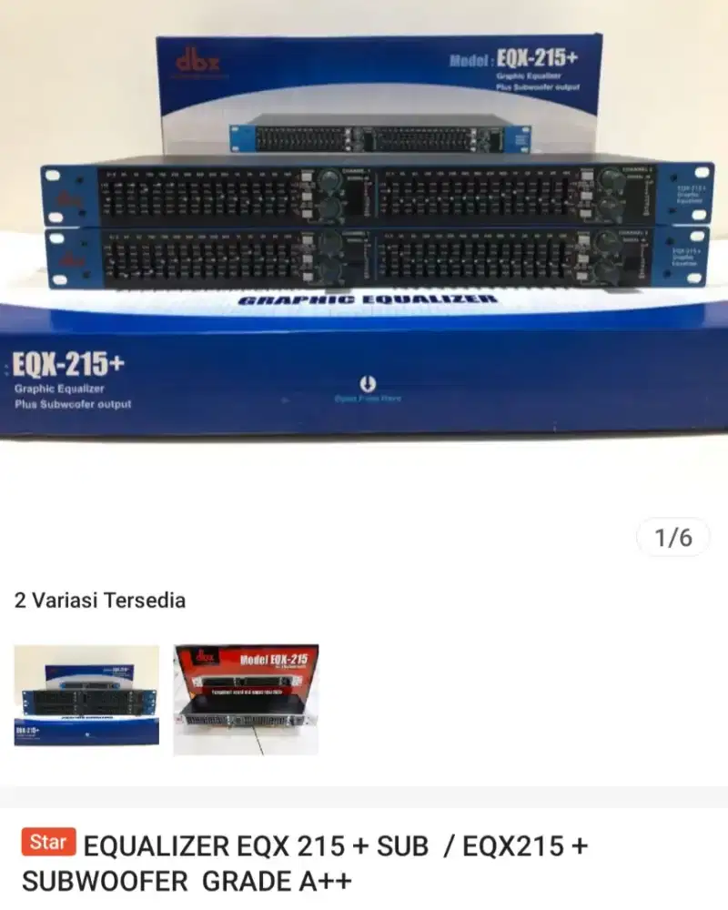 dijual equalizar,crossover,power ampli
