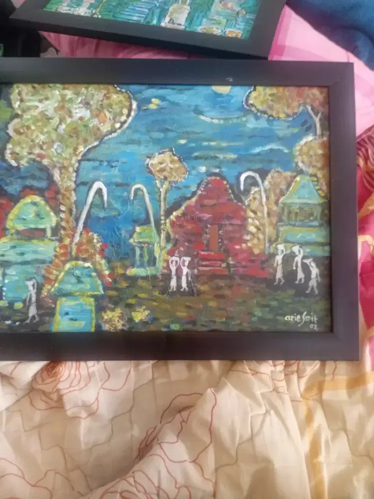 TRIPTYCH LANGKA GAYA ARIE SMIT – KOLEKSI PRIBADI BALI