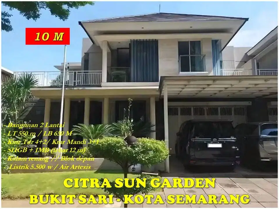 Rumah Mewah, Cluster, Siap Huni “Citra Sun Garden” Bukit Sari Semarang