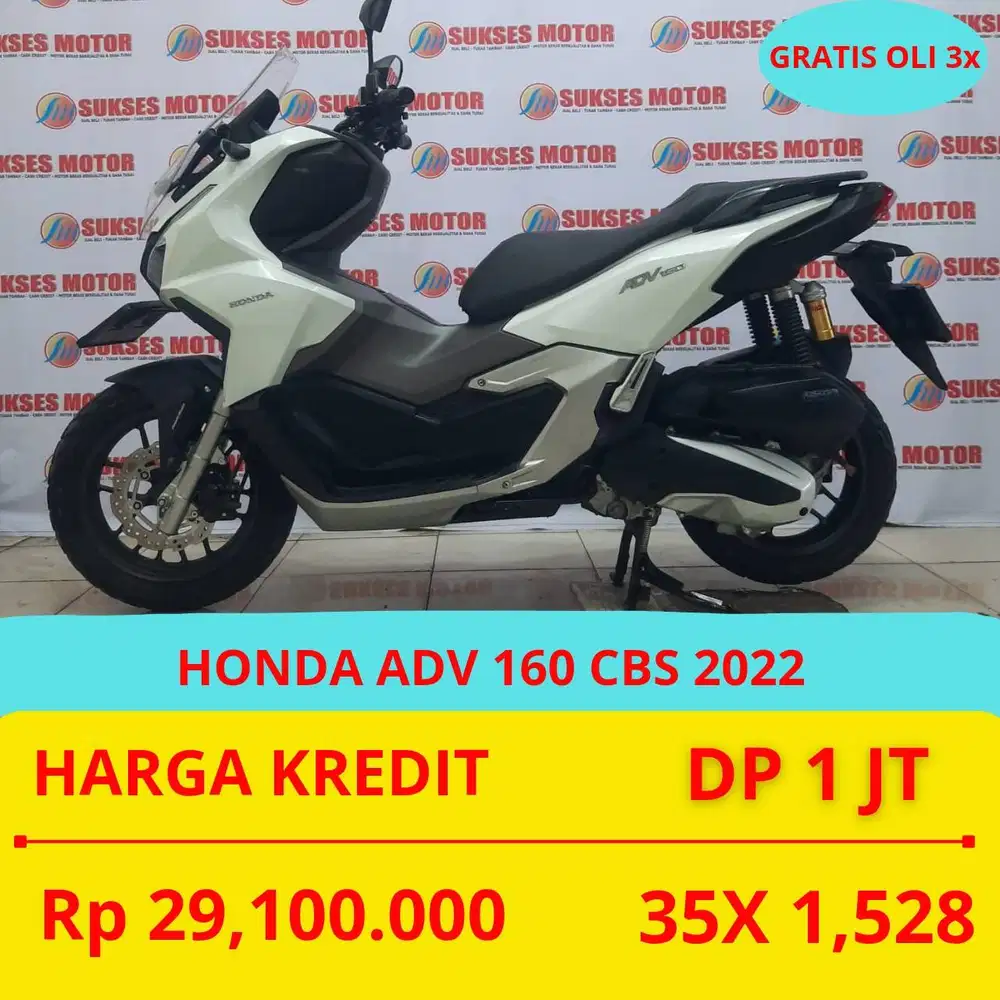 PROMO SUKSES MOTOR HONDA ADV 160 CBS 2022 DP MURAH 1 JUTA GUYS