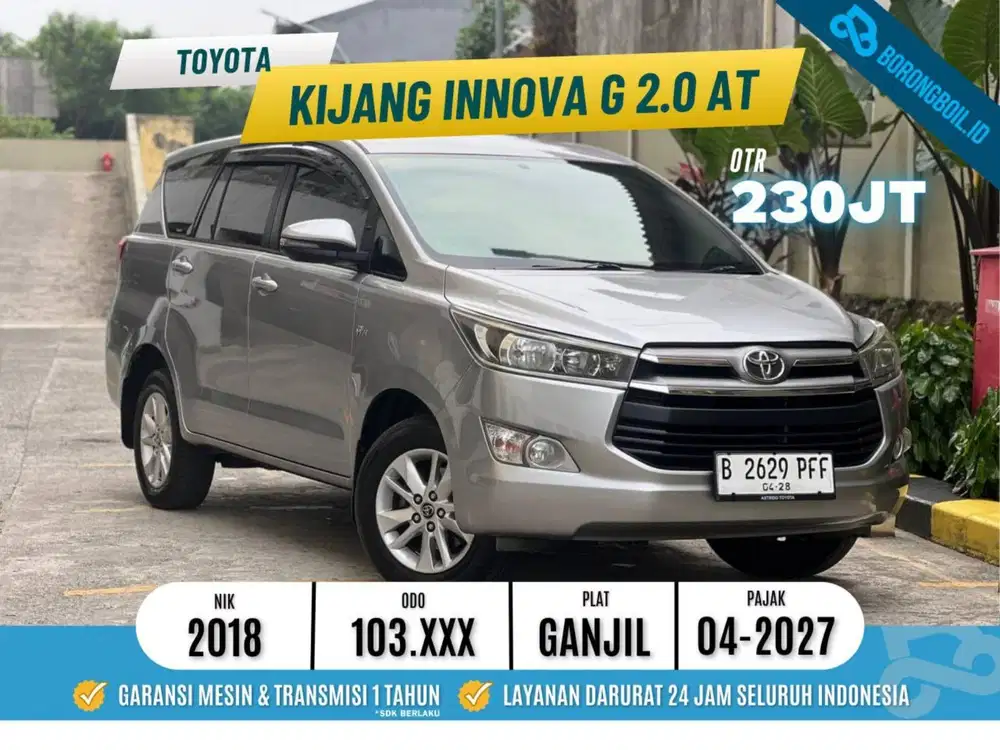 Kijang Innova Reborn G 2.0 AT 2018 Silver