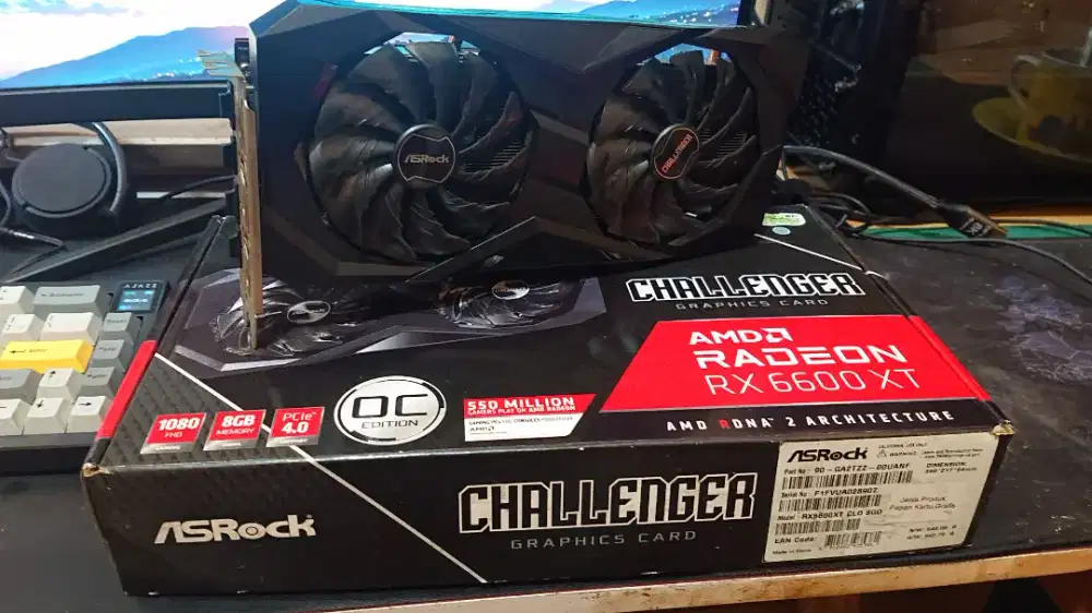 AsRock Challenger RX 6600 XT 8GB GDDR6 128-BIT OC Edition