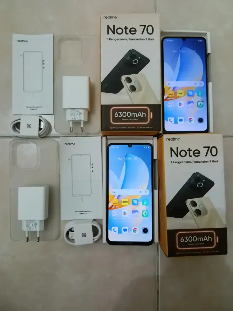 Realme note 70 4/64 seperti baru