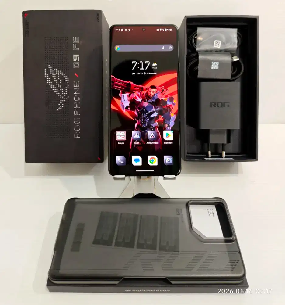 Asus Rog Phone 9FE 5G 12/256 Gb Likenew 98% Resmi 08 Okt 2027 bs TT/BT
