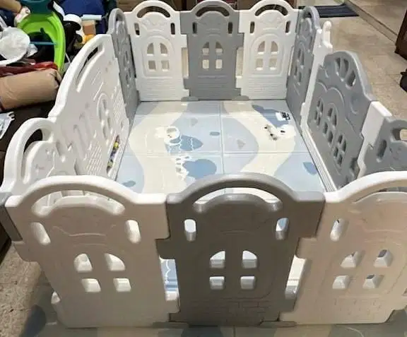 Pagar Bermain Anak Parklon Automatic Folding Fence Magic Castle 10 + 2