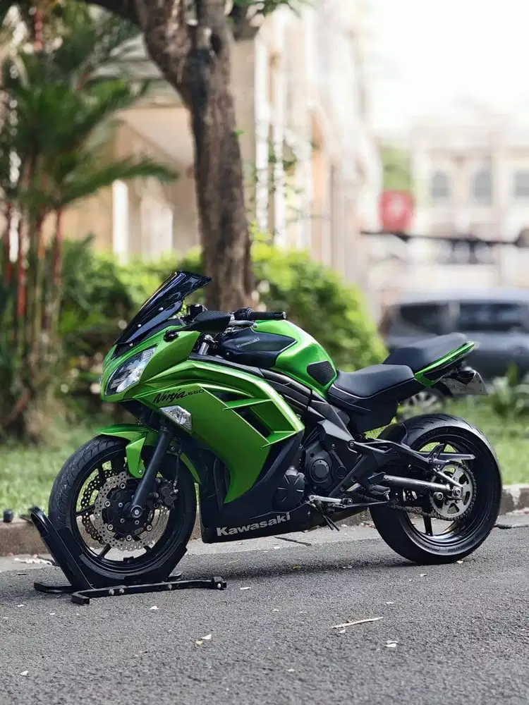 KAWASAKI ER6F 650 HIJAU 2012 KM 23K PAJAK HIDUP SIAP NGEBUT