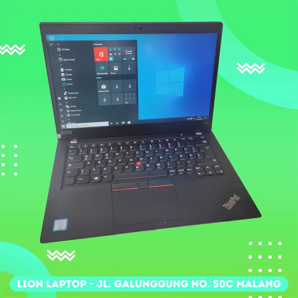 RAM 16GB SSD 256GB Core i5 Gen 8 Slim Lenovo Thinkpad X390 [16|05]