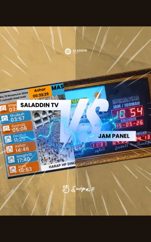 TV DIGITAL PENANDA WAKTU DI MASJID