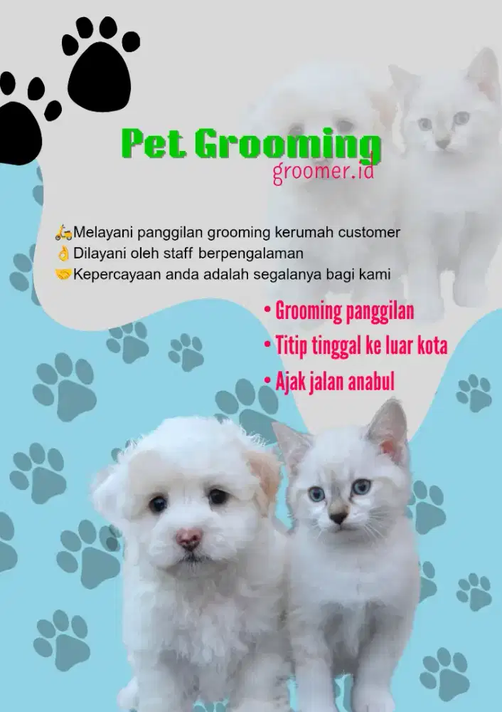 Salon hewan peliharaan panggilan