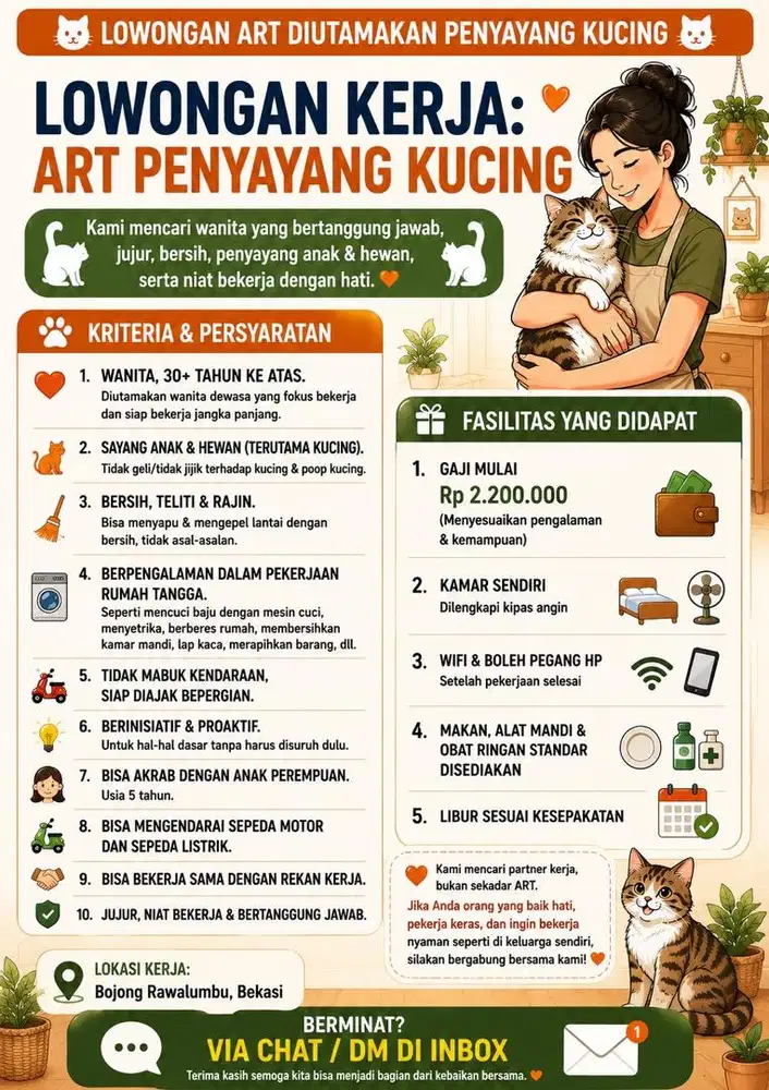 ART Cat Lover untuk menjadi bagian dari keluarga