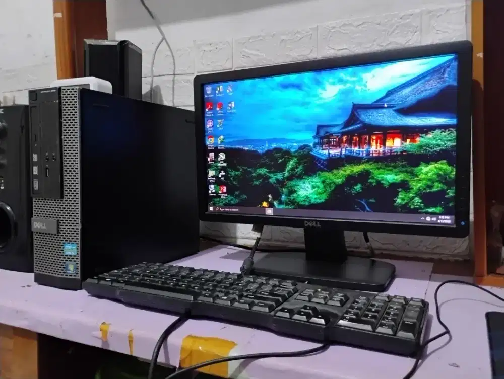 Pc dell intel core i7..ram 8gb..monitor 19inch siap pakai