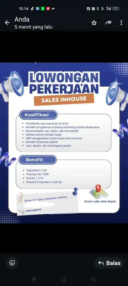 Lowongan Marketing Properti