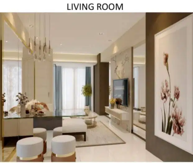 DISEWAKAN APARTEMEN BENSON 3BR FULL INTERIOR NEW GRESS UNIT LANGKA