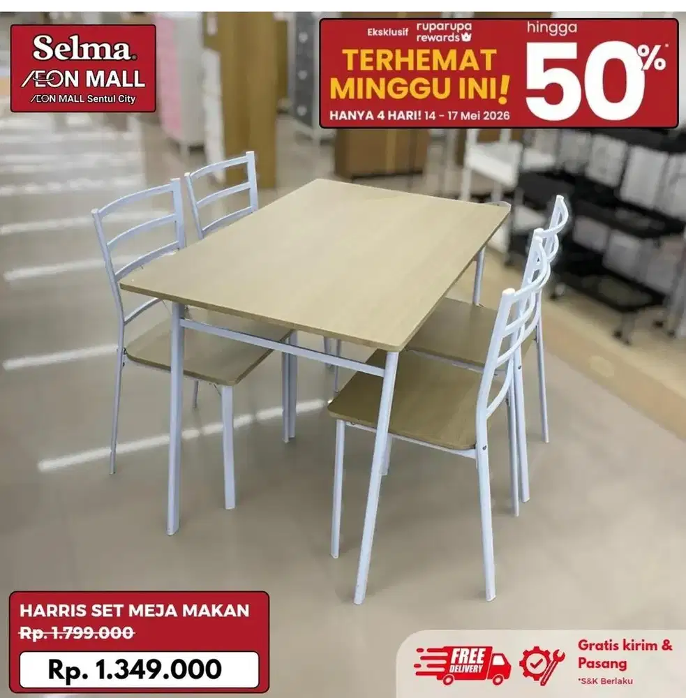 Meja makan harris