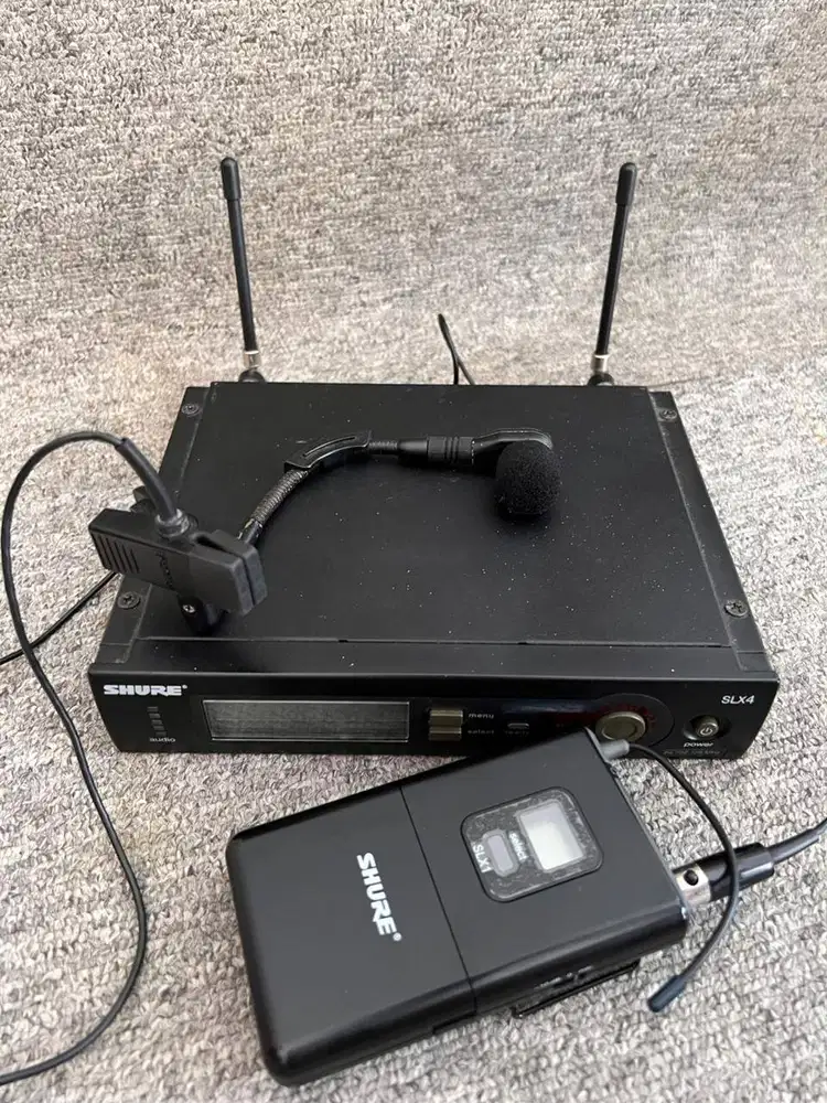 Shure SLX4 + Mic Shure BETA 98H/C — Wireless System Original