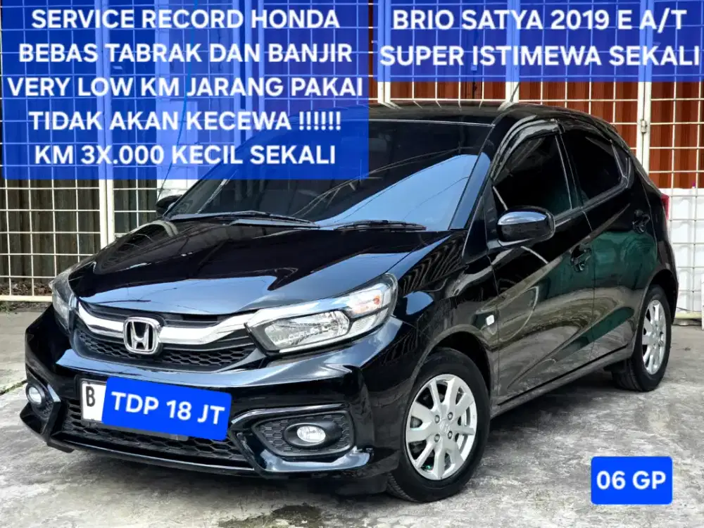 Honda Brio E 2019 Automatic AT model 2018 satya 2020 RS S