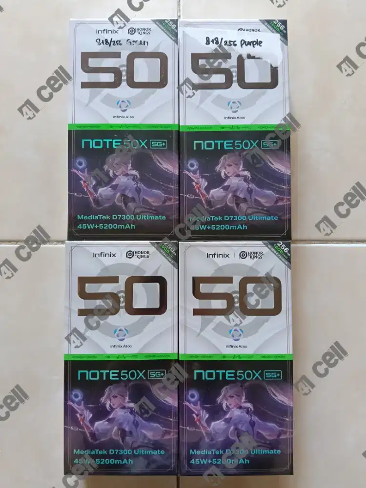 Infinix note 50x 5G ram 8+8/256 100% baru Termurah
