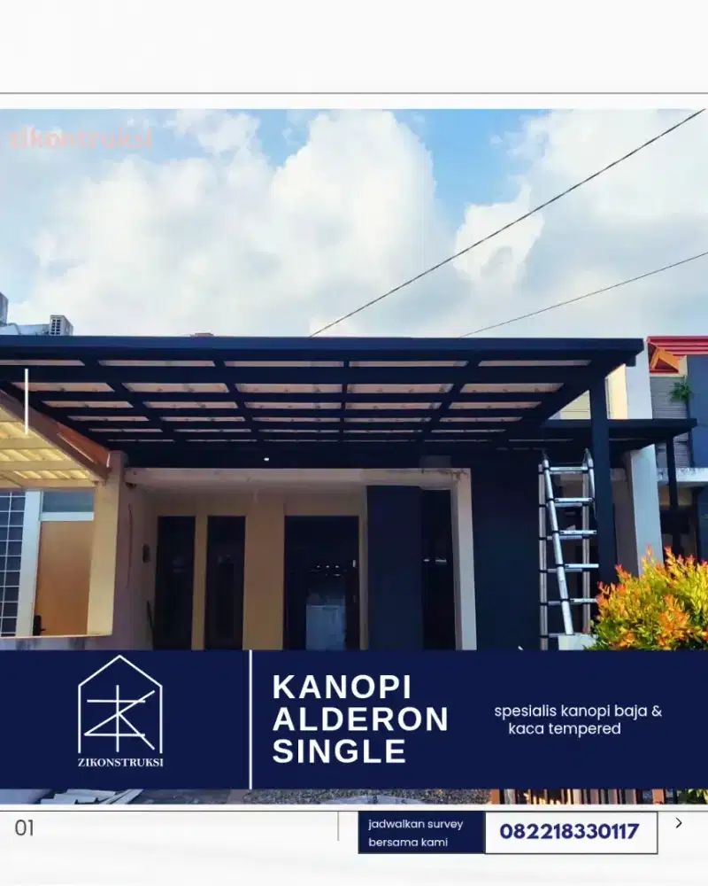 Kanopi Bajaringan/Kanopi hollow galvanis atap AlderonRS, Gratis survey