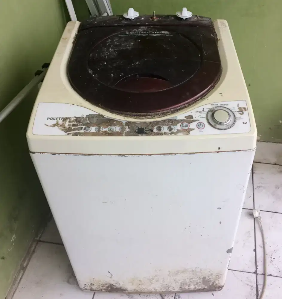 Mesin cuci 1 tabung Polytron apa adanya MURAH
