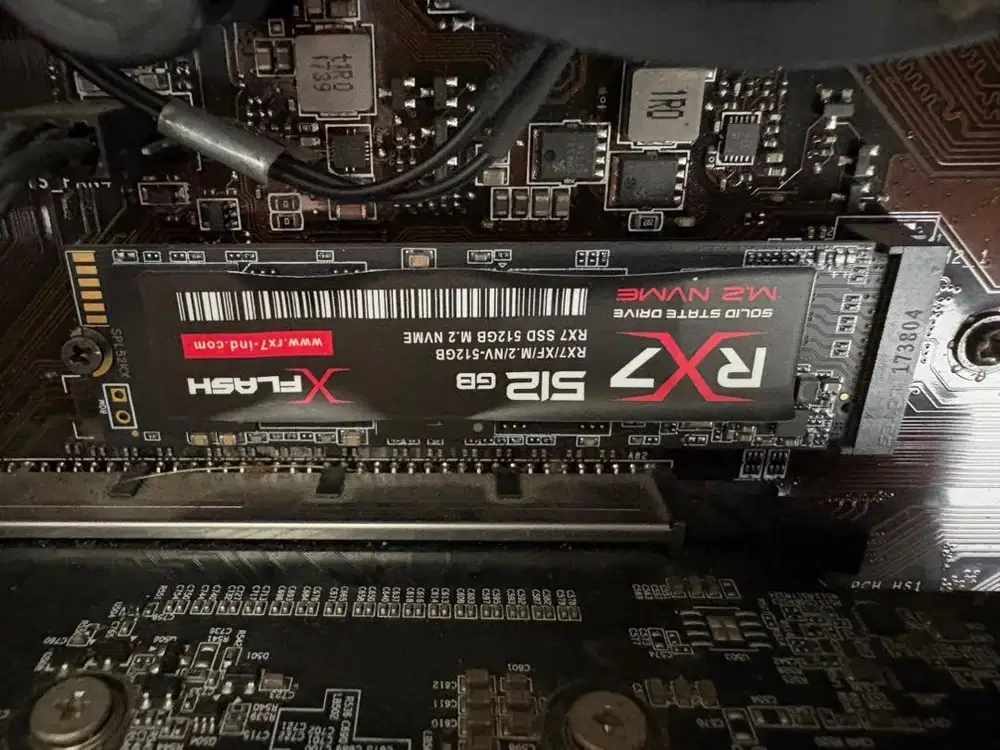 ssd nvme 512 rx7 sekali pakai like new sentinel 100