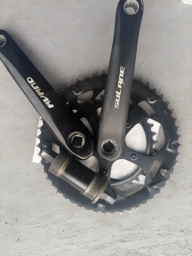 Sparepart Road Bike - Crankset, Ban Kenda, Saddle, Cyclocomp, Pedal