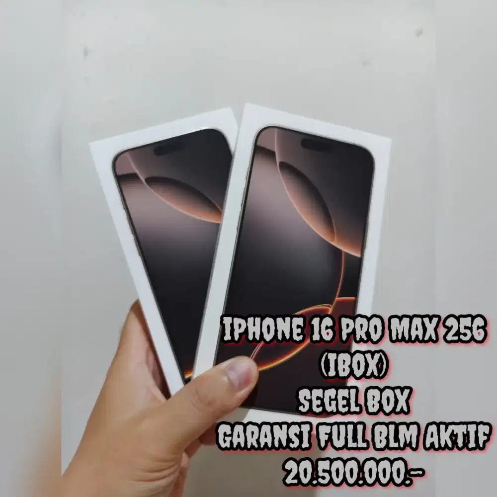 iPhone 16 Pro Max 256 (iBox) Segel Box