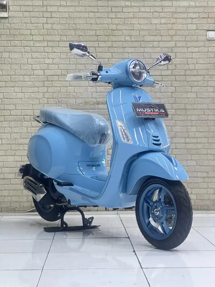 0 KILOMETER‼️Vespa Primavera S150 ABS 2025 Blue New Condition mustika