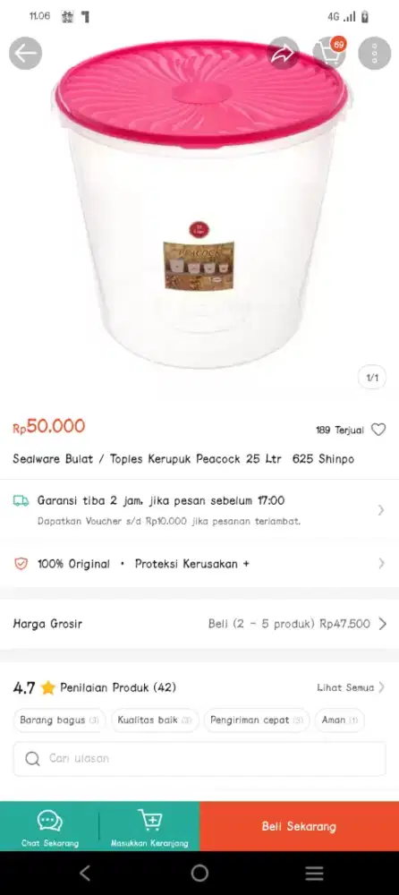 Toples 25 liter