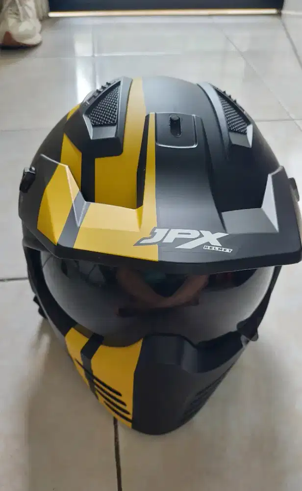 Helm jpx bisa full face dan half face