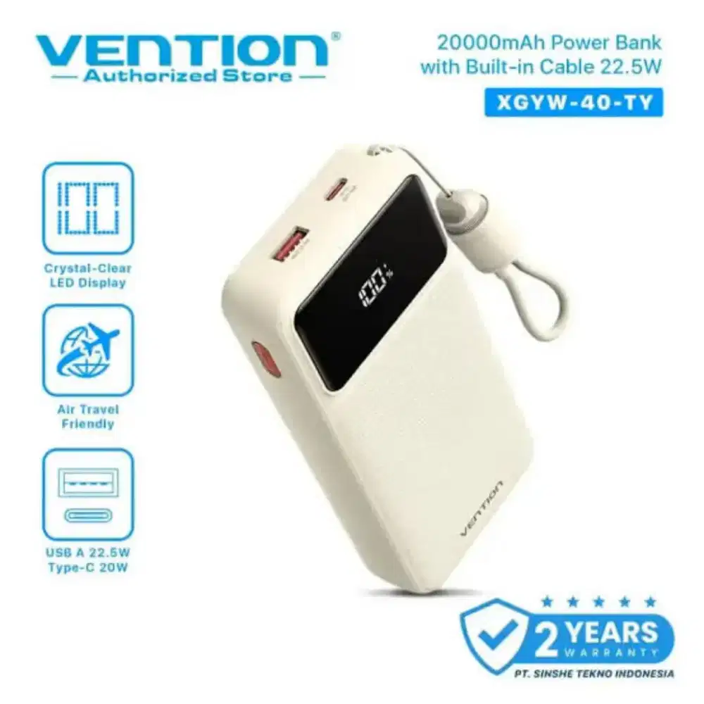 Powerbank Vention 20.000 mAh