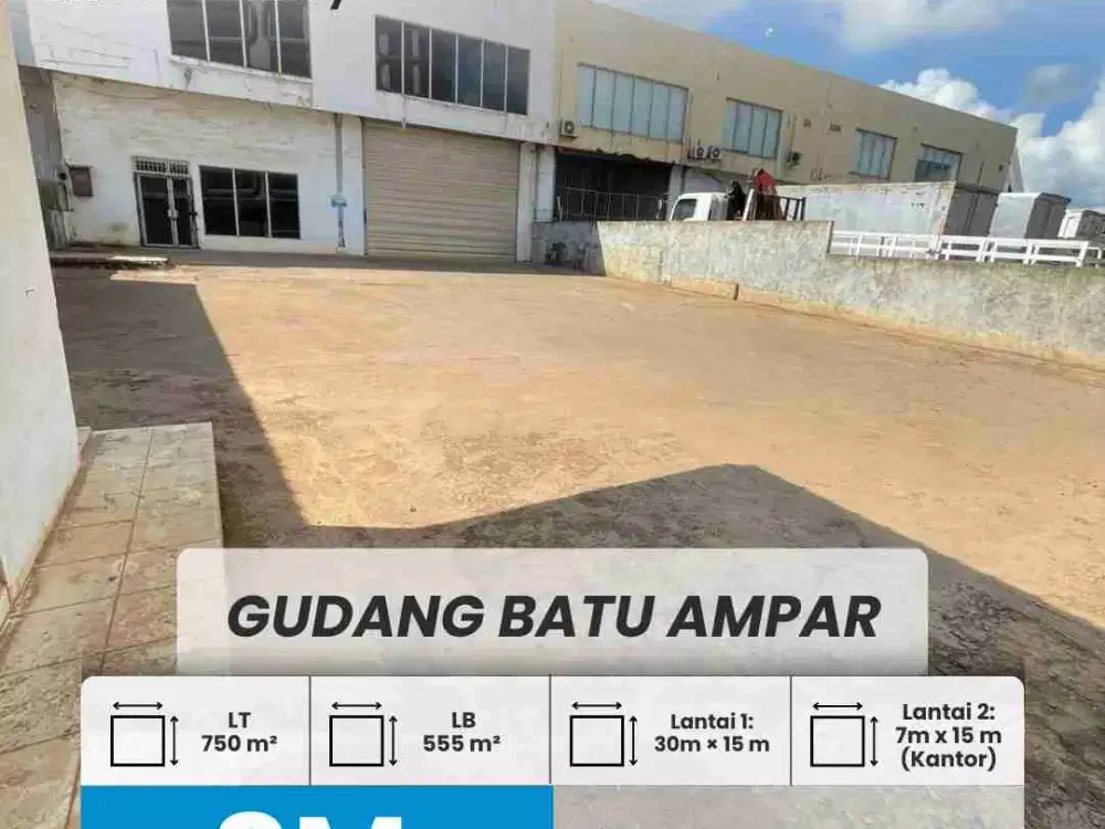 DIJUAL GUDANG BATU AMPAR, BATAM