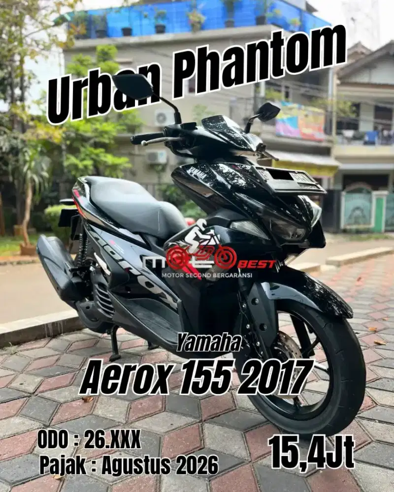 Cash Only Yamaha Aerox 155cc 2017 Tangan pertama