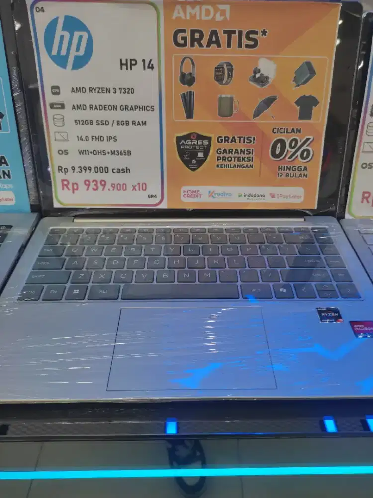 Hp 14 RAM 8GB 512gb SSD bisa cicilan TANPA DP
