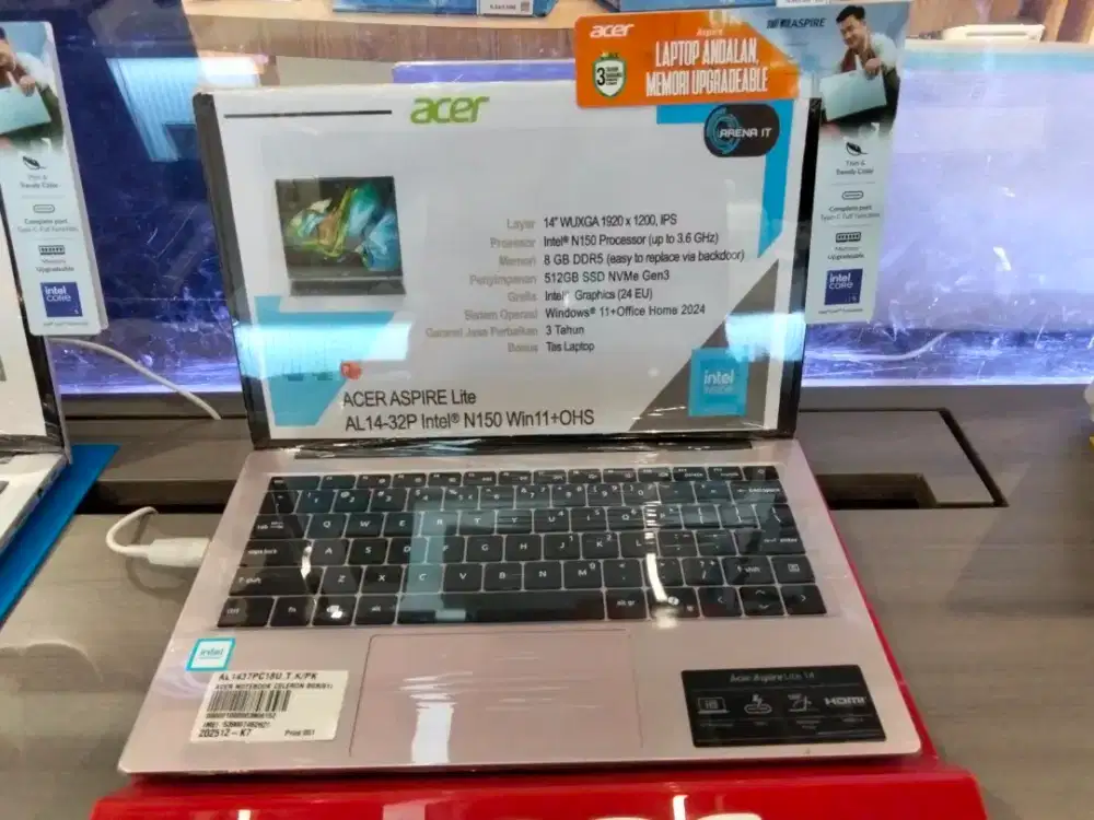 ACER LAPTOP PINK CICILAN RINGAN